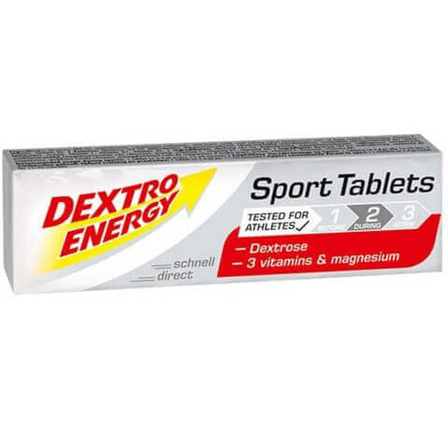 Compresse di destrosio con vitamine e magnesio Sport Formula, 94 g, Dextro Energy