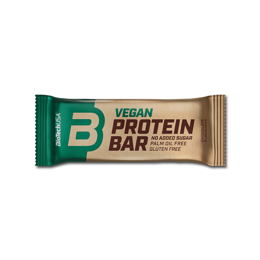 Barretta proteica vegana al gusto di cioccolato, 50 grammi, BioTechUSA