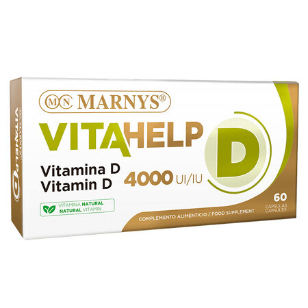 Vitahelp Vitamina D 4000IU, 60 capsule, Marnys