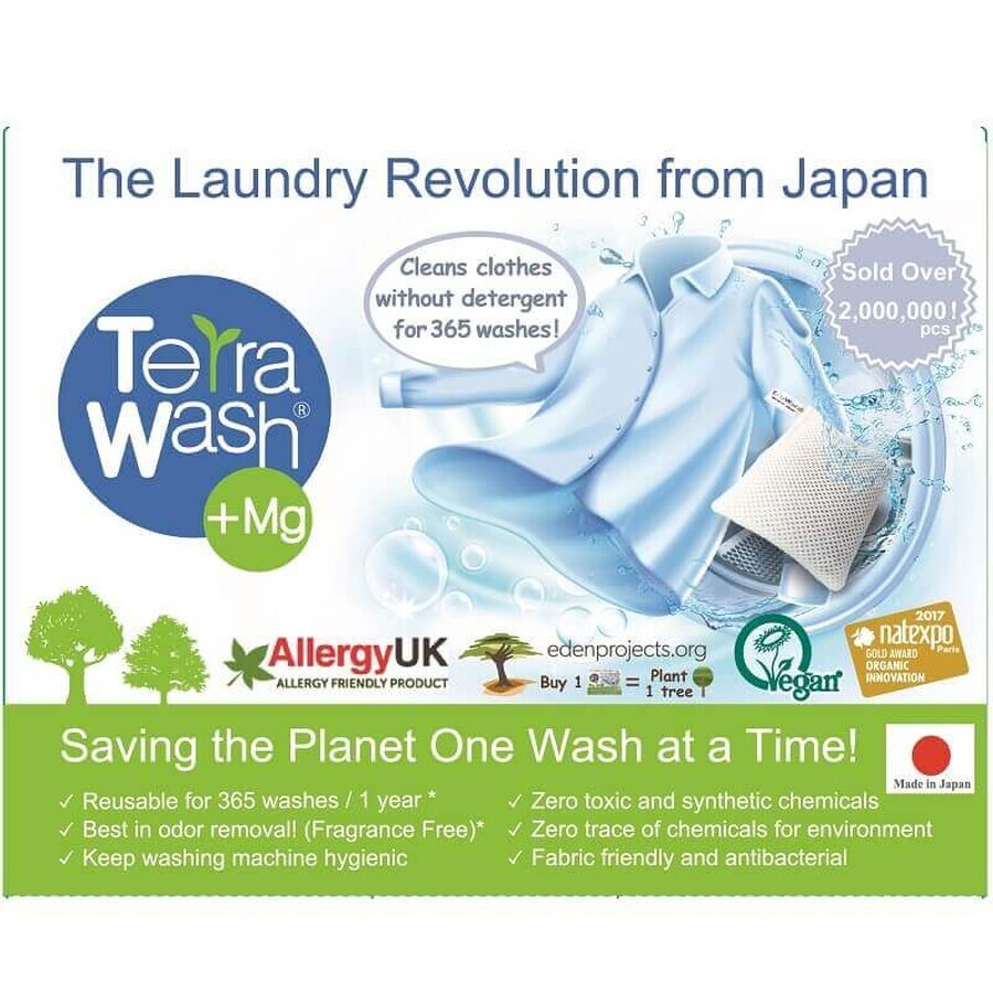 Alternativa al detersivo per bucato, 365 lavaggi, Terra Wash