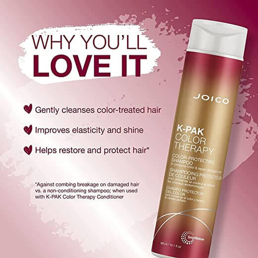 Joico K-Pak Color Therapy Shampoo Protettivo Capelli Colorati, 300 ml