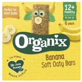 Barrette di cereali biologici con avena integrale e banane Goodies, +12 mesi, 6x 30gr, Organix