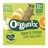 Barrette di avena integrale biologica con mele e arance Goodies, +12 mesi, 6x 30 g, Organix
