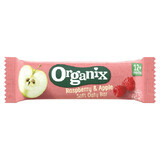 Barretta di avena integrale biologica con mele e lamponi, + 12 mesi, 30 g, Organix