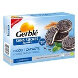 Biscotti al cacao ripieni di crema alla vaniglia senza zuccheri aggiunti, 176 g, Gerble