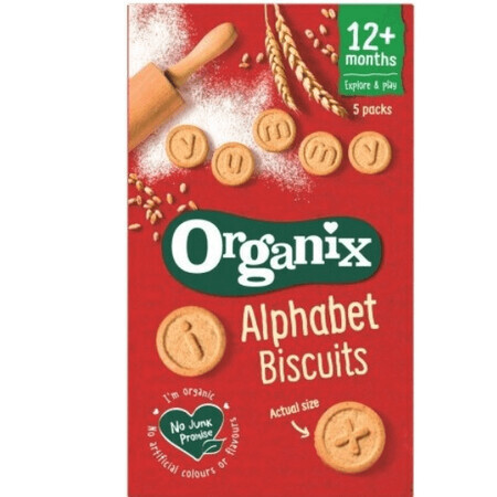 Biscotti Bio alfabeto Goodies, +12 mesi, 5x 25 g, Organix