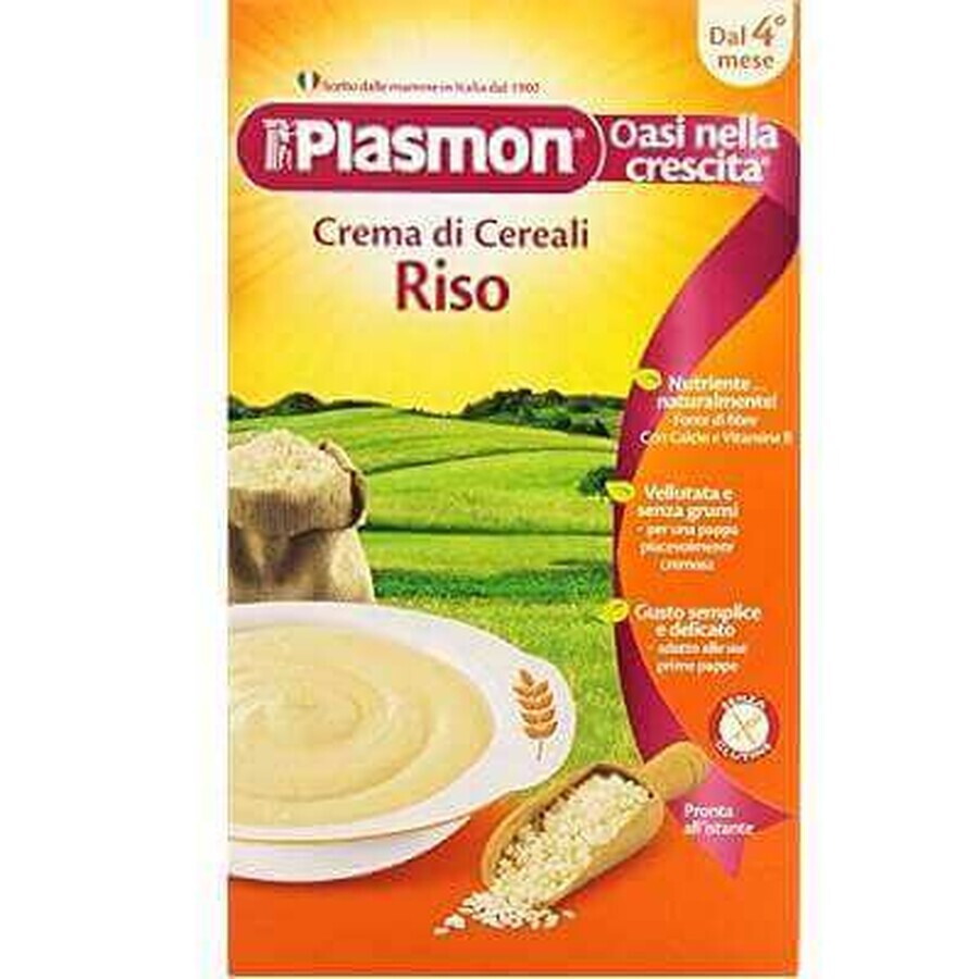 Crema di cereali di riso, +4 mesi, 230 g, Plasmon