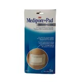 3M Medipore+Pad Medicazione adesiva con Tampone Assorbente 10 x 20 cm, 5pezzi