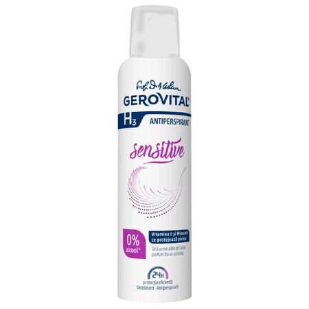 Deodorante Antiperspirante Sensitive, Gerovital H3 Antiperspirante, 150 ml, Farmec