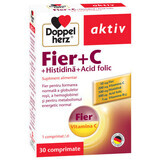 Ferro Doppelherz + Vitamina C + Istidina + Acido folico, 30 compresse, Queisser Pharma