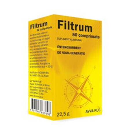 Filtrum, 50 compresse, Avva Rus