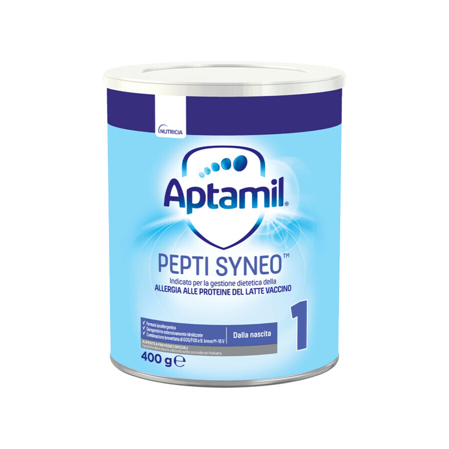 Formula di latte di partenza Aptamil Pepti Syneo 1, 0-6 mesi, 400 g, Aptamil recensioni