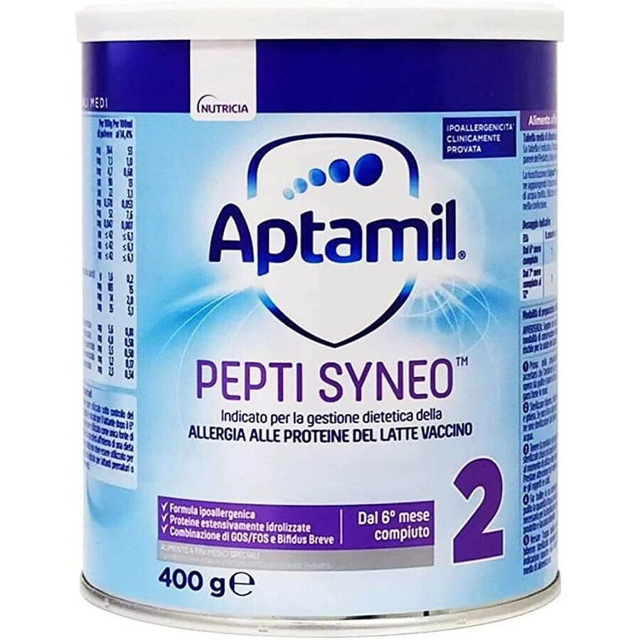 Pepti Syneo 2, Alimento a fini medici speciali in Polvere, 400 g, Aptamil recensioni