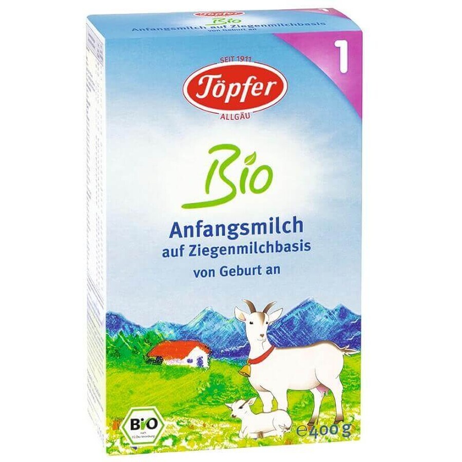 Latte di capra biologico in polvere formula 1, 400gr, Topfer