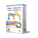 Calcio + Magnesio + Zinco + VITAMINA D3, 30 compresse, Polisano Pharmaceuticals