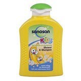 Gel doccia e shampoo per bambini al gusto di banana, 200 ml, Sanosan
