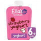 Yogurt biologico greco naturale con fragole, 90 g, Ella&#39;s Kitchen