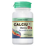 Calcio+Vitamina D3, 30 compresse, Cosmopharm