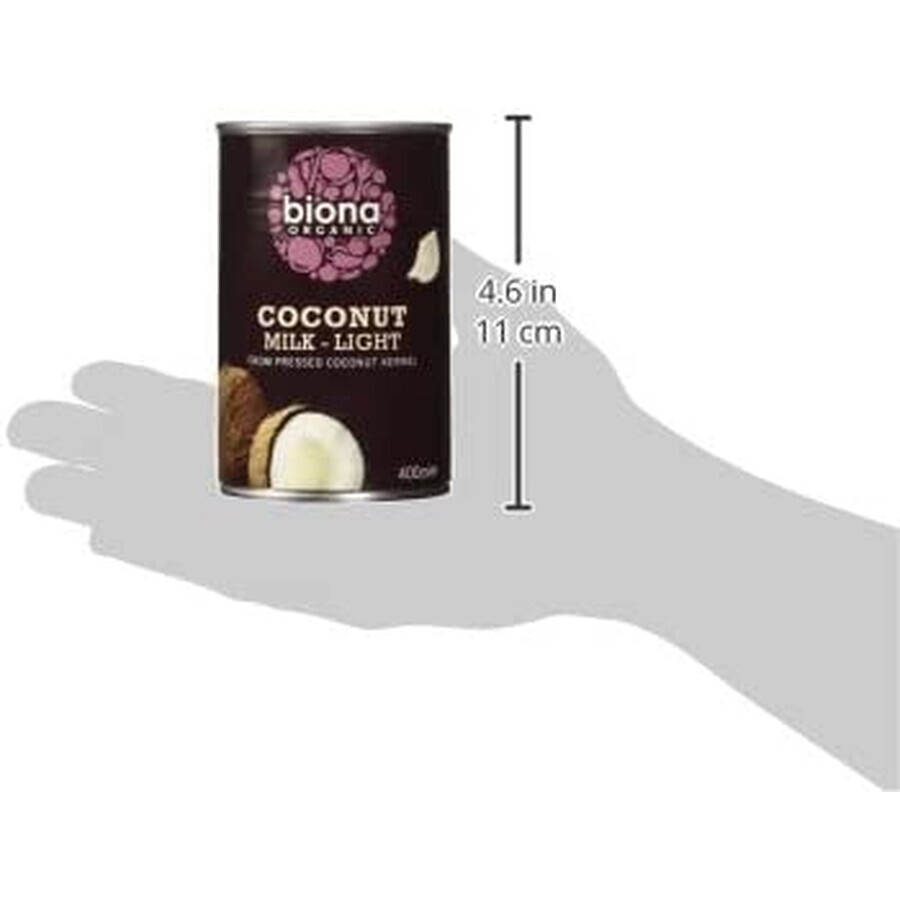 Latte di Cocco Leggero Bio, 400 ml, Biona