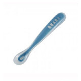 Cucchiaio in morbido silicone blu, B913381, Beaba