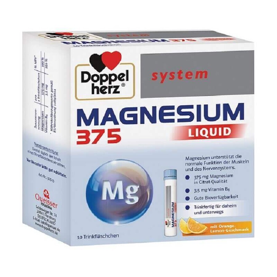 Magnesio 375 mg, 10 flaconcini monodose, Doppelherz recensioni