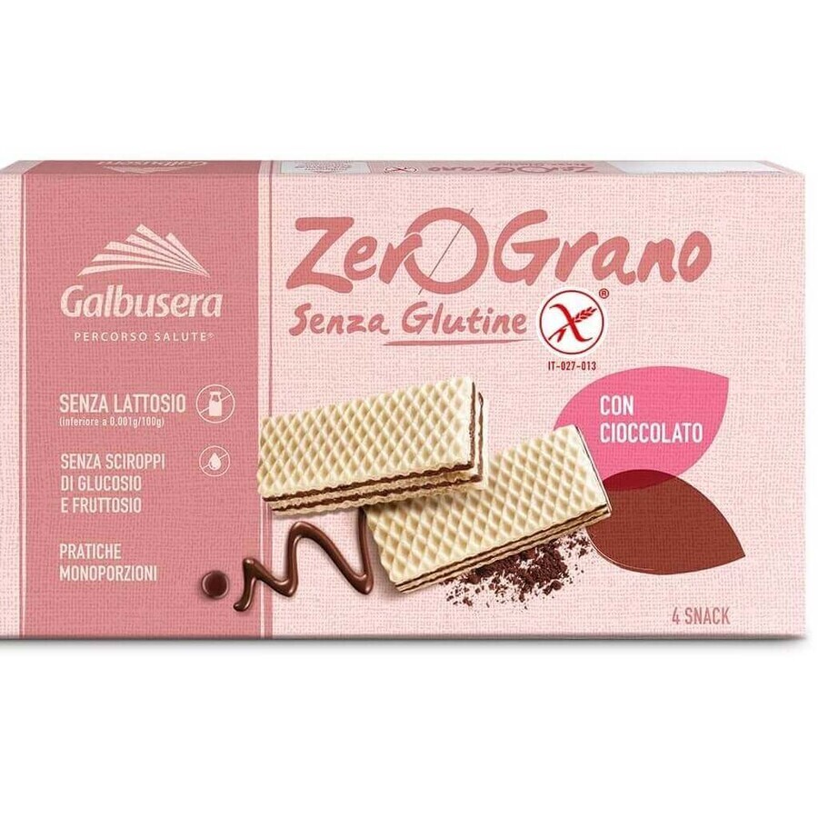 ZeroGrano Wafer Con Cioccolato Senza Glutine Galbusera 180g