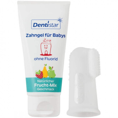 Confezione dentifricio 30ml + ditale morbido in silicone, +3 mesi, Dentista