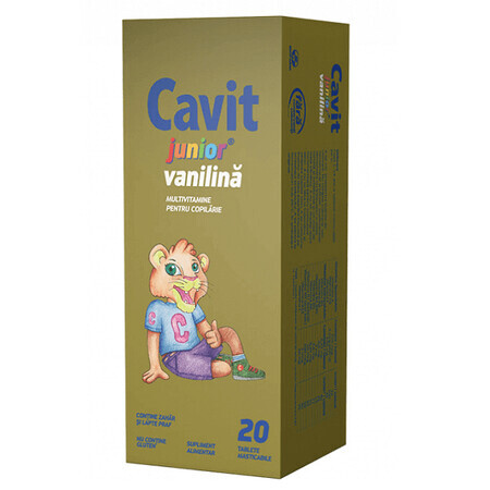 Cavit Junior vaniglia, 20 compresse, Biofarm