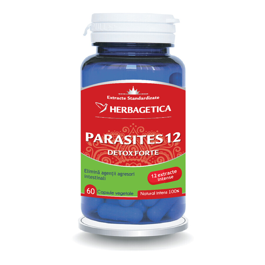 Parasites 12 Detox Forte, 60 capsule, Herbagetica recensioni