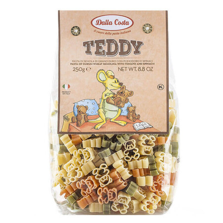 Pasta di semola di grano duro Teddy tricolore, 250 g, Dalla Costa
