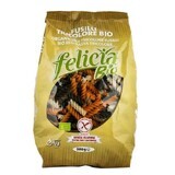 Fusilli tricolore di farina di riso Bio, 500 gr, Felicia