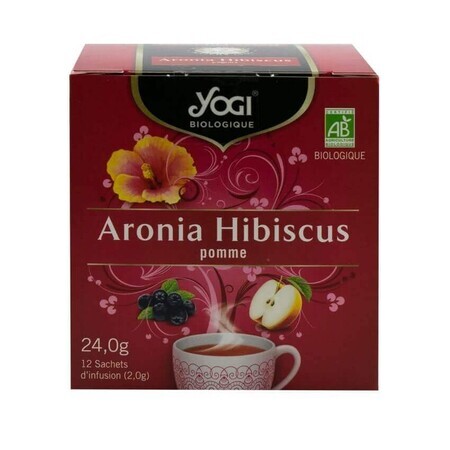 Tè Aronia Hibiscus, 12 bustine, Tè Yogi