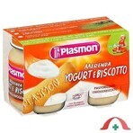 Plasmon Omogeneizzato Yogurt Biscotto 120gx2 Pezzi
