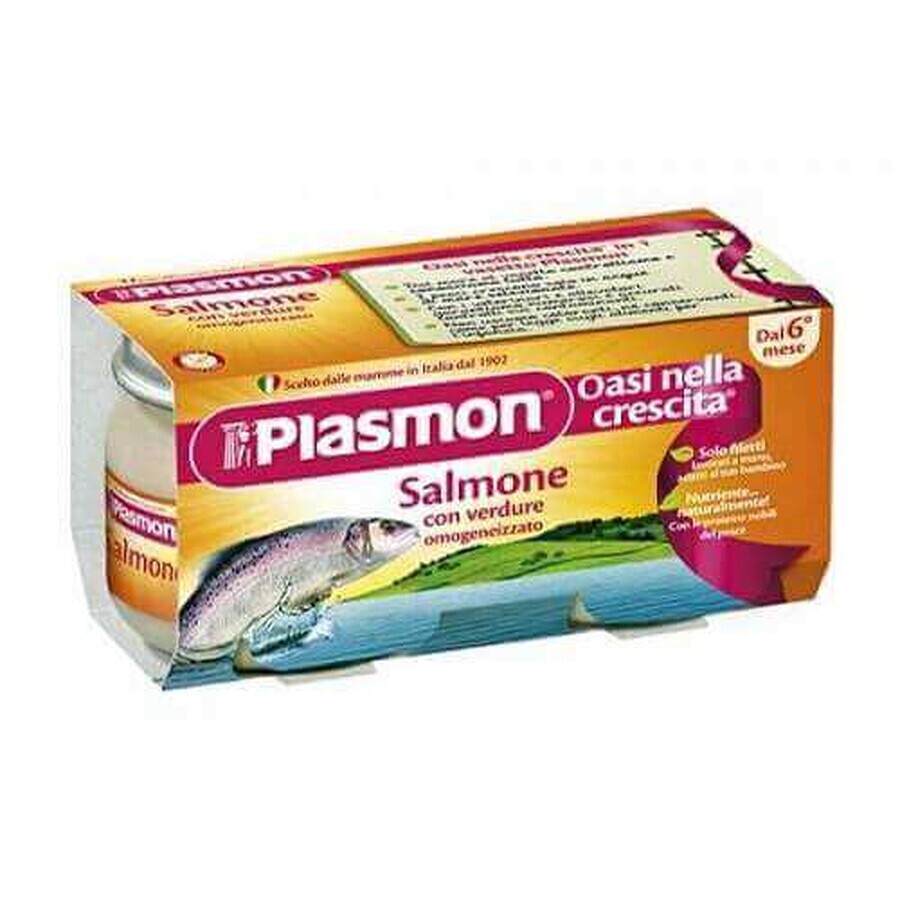 Plasmon Omogeneizzato Salmone Con Verdure 80gx2 Pezzi