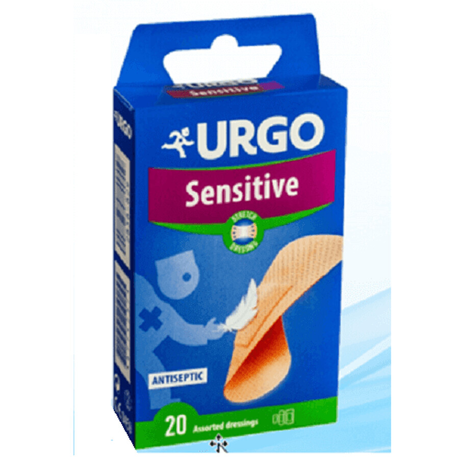 Urgo Sensitive - Cerotto Elasticizzato per pelli Sensibili, 20 cerotti