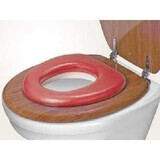 Riduttore WC antiscivolo, rosso, Reer