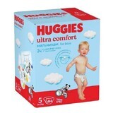 Pannolini Boy Ultra Comfort n. 5, 12 -22 Kg, 84 pezzi, Huggies