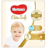 Pannolini Elite Soft Jumbo n. 5, 12-22 kg, 28 pezzi, Huggies