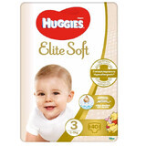 Pannolini Elite Soft Jumbo n. 3, 5-9 kg, 40 pezzi, Huggies