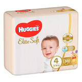 Pannolini Elite Soft Jumbo n. 4, 8-14 kg, 33 pezzi, Huggies