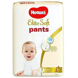 Pantaloni per pannolini Elite Soft Mega Pack n. 3, 6-11 kg, 54 pezzi, Huggies