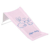Portabagno con struttura in metallo e morbido rivestimento in tessuto, Pink Rabbit, Tega Baby