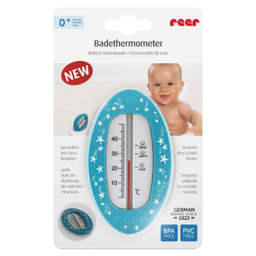 Termometro da bagno, blu, Reer