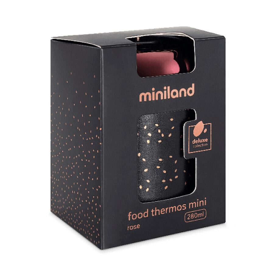 Thermos per alimenti solidi, Deluxe Rose, 280 ml, Miniland