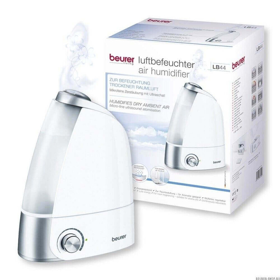 Umidificatore con nebulizzazione ultrasonica microfine, Beurer