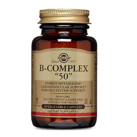 Complesso vitaminico B 50, 50 capsule, Solgar