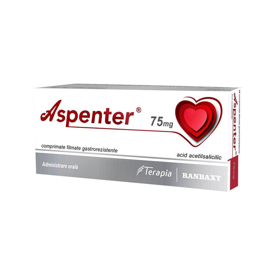 Aspenter 75 mg, 28 compresse gastroresistenti, Terapia recensioni