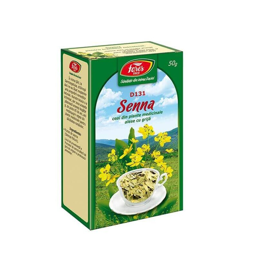 Tè in foglie di senna, D131, 50 g, Fares