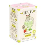 Puro tè verde di Ceylon al gusto di fragola (50130), 20 bustine, Tealia