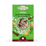 Chakras Loving tè verde biologico, arancia e cannella, 16 bustine, Shoti Maa